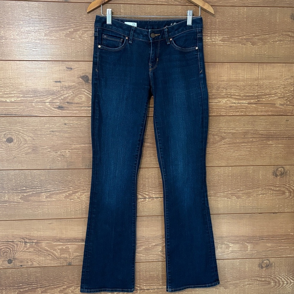 Gap 1969 sz 26r Perfect Boot dark wash low-rise jeans